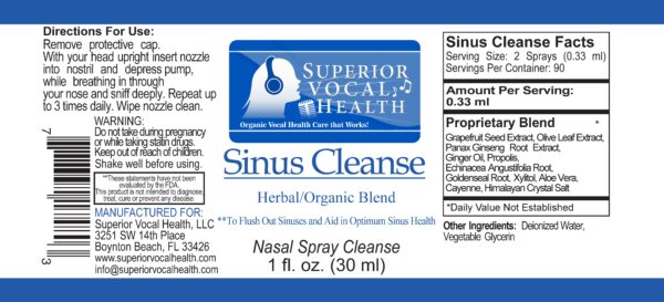 SINUS CLEANSE Herbal/Organic Nasal Spray - Image 2