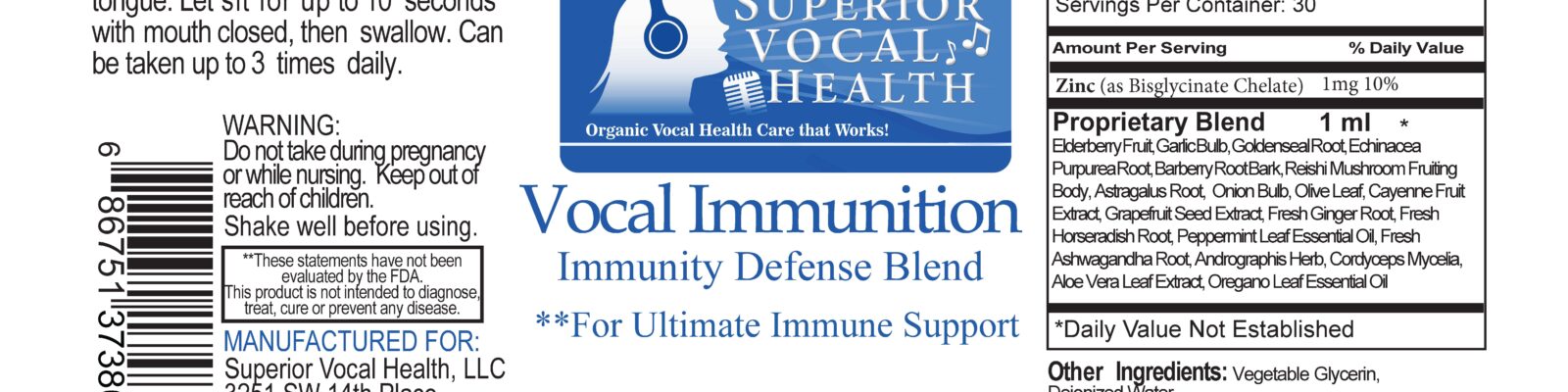 A label for vocal immunition